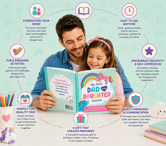My First Dad & Daughter Journal - Guided Activity Book for Girls Ages 5–8 and Dads