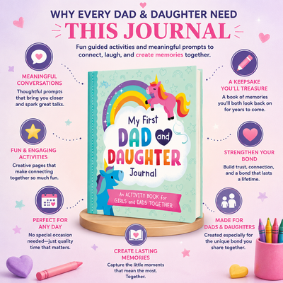 My First Dad & Daughter Journal - Guided Activity Book for Girls Ages 5–8 and Dads