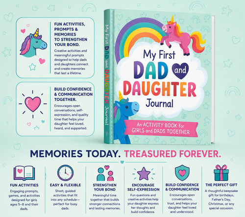 My First Dad & Daughter Journal - Guided Activity Book for Girls Ages 5–8 and Dads